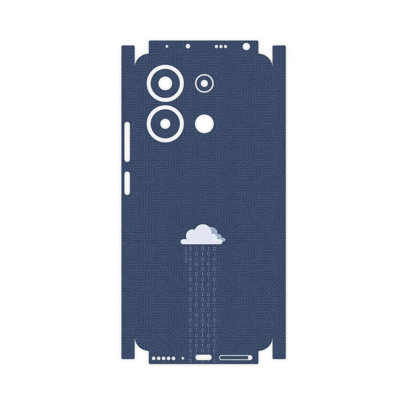 برچسب پوششی ماهوت مدل Minimal Data Cloud-FullSkin مناسب برای گوشی موبایل شیائومی Redmi Note 13 4G