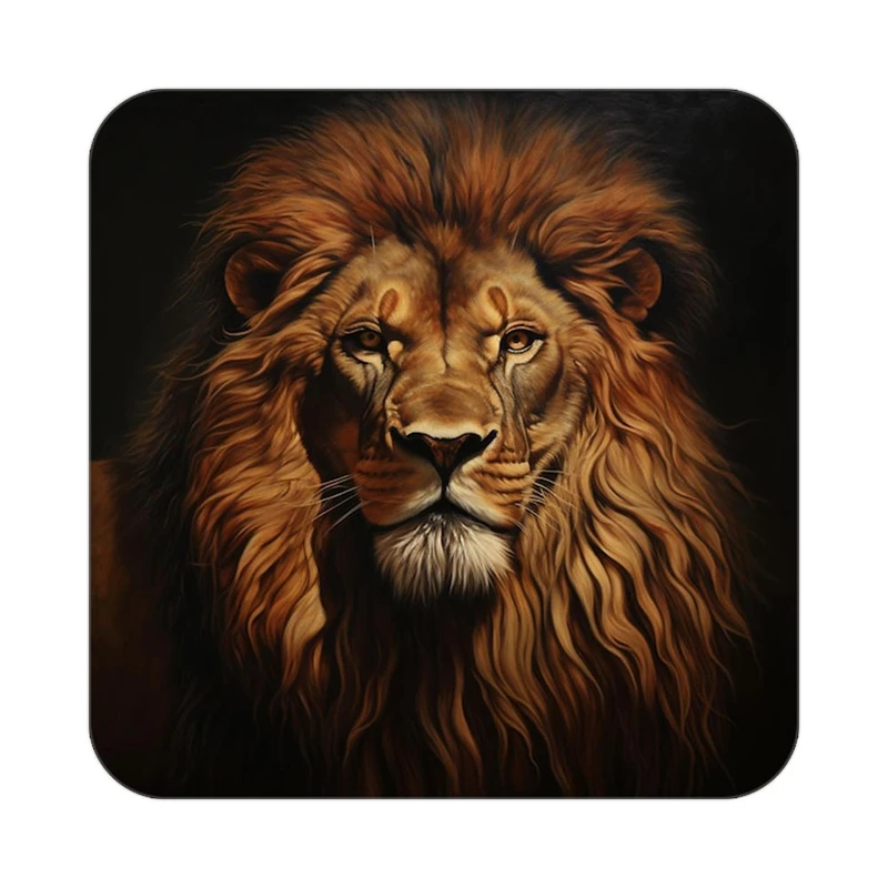 زیر لیوانی کاکتی طرح شیر مدل mp23556