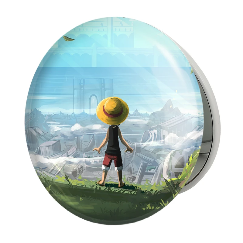 آینه جیبی خندالو طرح لوفی انیمه وان پیس One Piece مدل تاشو کد 17281 