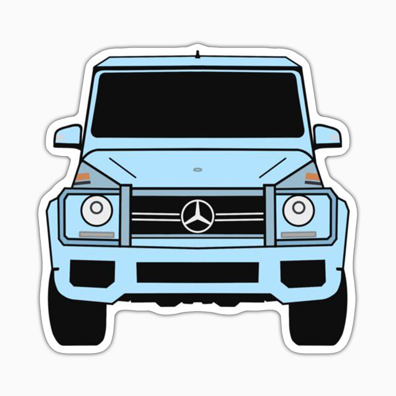 استیکر لپ تاپ و موبایل بووم طرح ماشین مدل Benz G class کد UV012