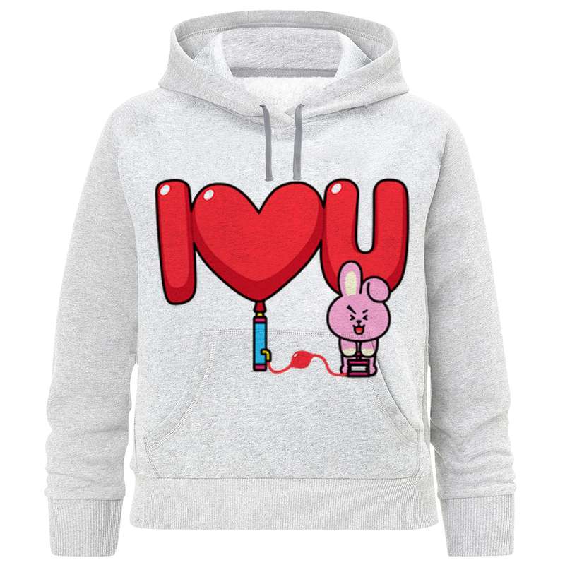 هودی دخترانه مدل F999 I LOVE YOU