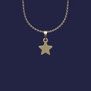 گردنبند طلا 18 عیار زنانه مدوپد مدل ستاره کد Z2-1-1192
