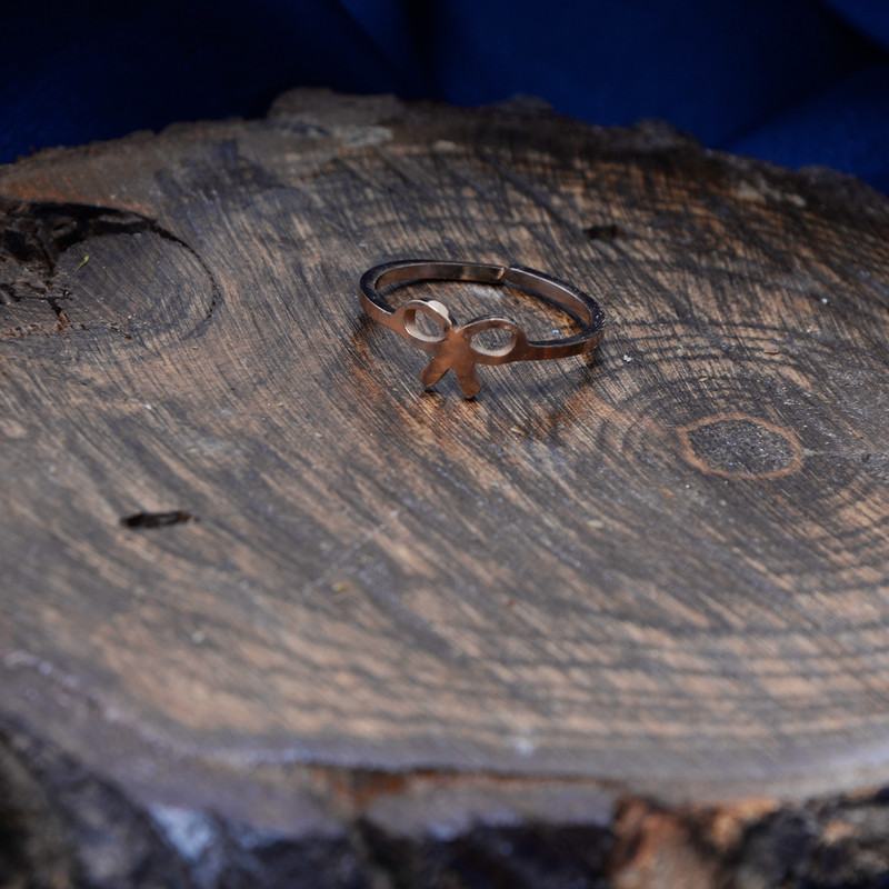 بند انگشتی زنانه طرح پاپیون کد RKH_259