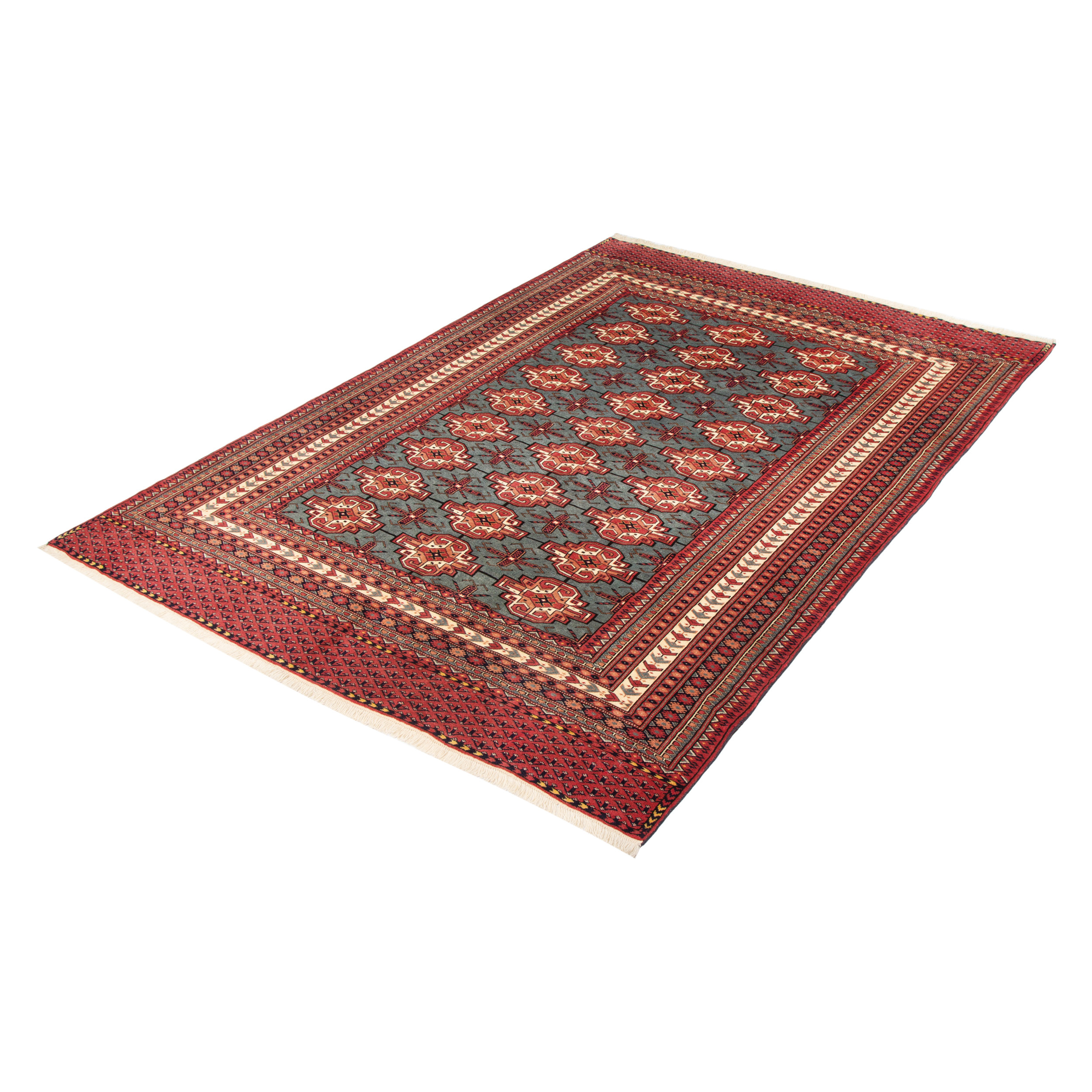 فرش دستبافت سه و نیم متری مدل ترکمن کد 40x1965