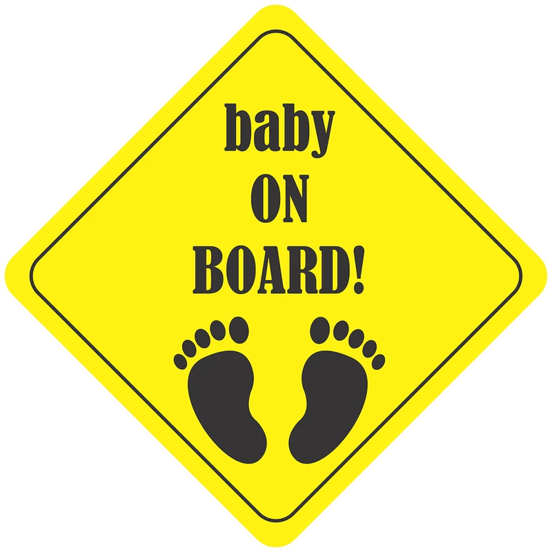 برچسب بدنه خودرو چاپ سروش طرح baby on board کد 03