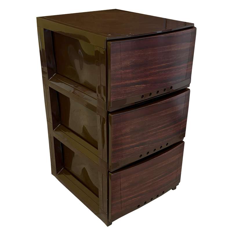 فایل کشویی مدل 3 کشو  چوب مارینا T312