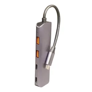 هاب 4 پورت usb-C و USB 3.0 کی نت مدلHC321