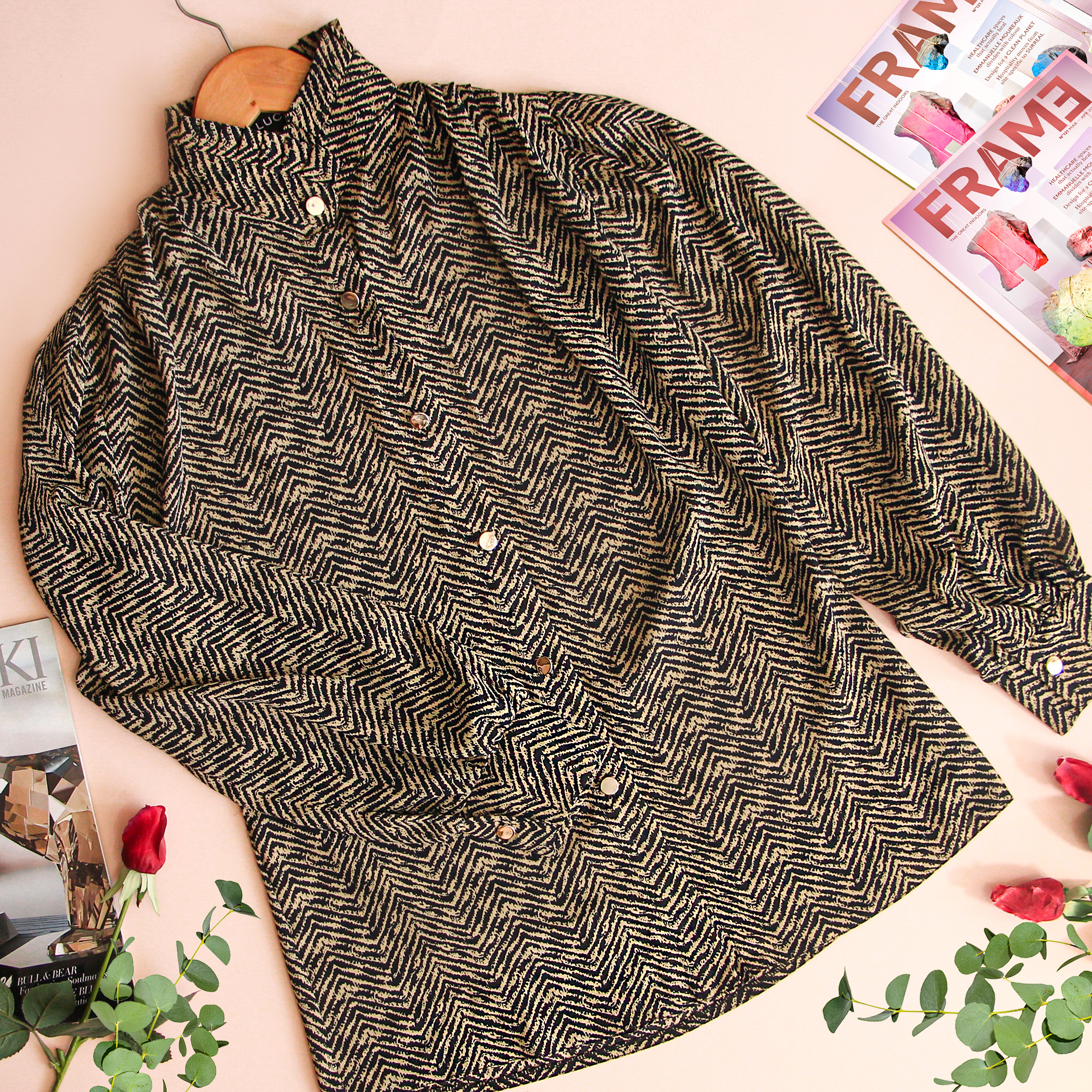 شومیز آستین بلند زنانه مدل D79