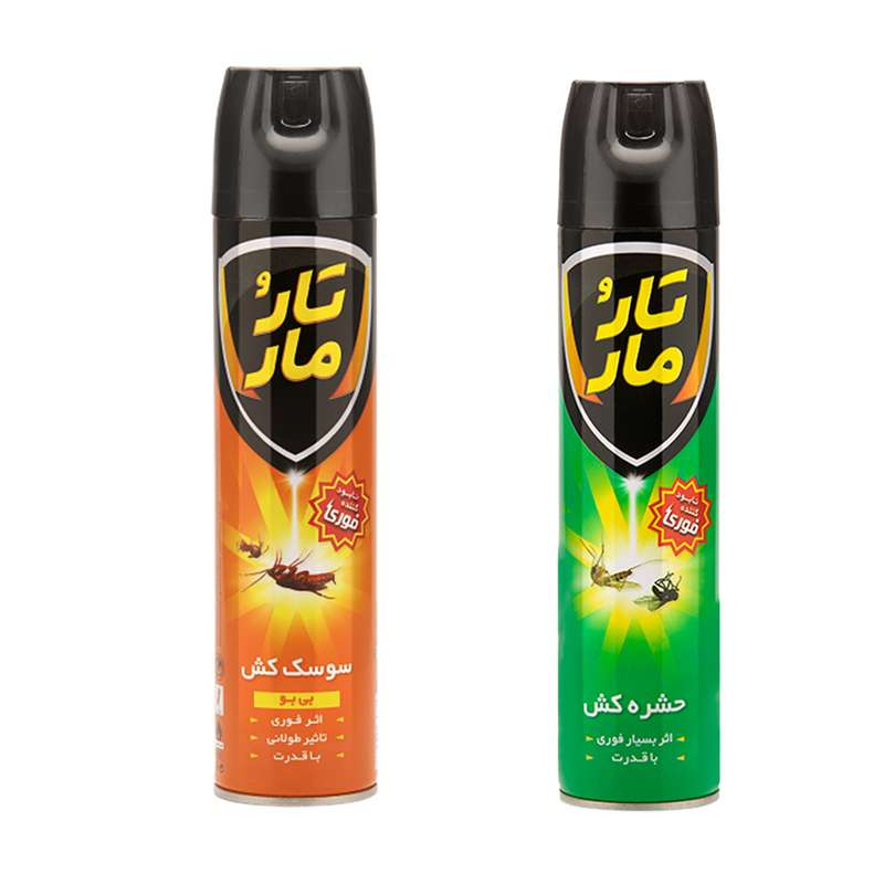 حشره کش و سوسک کش تار و مار مدل Hs-Sn حجم 400 میلی لیتر مجموعه 2 عددی