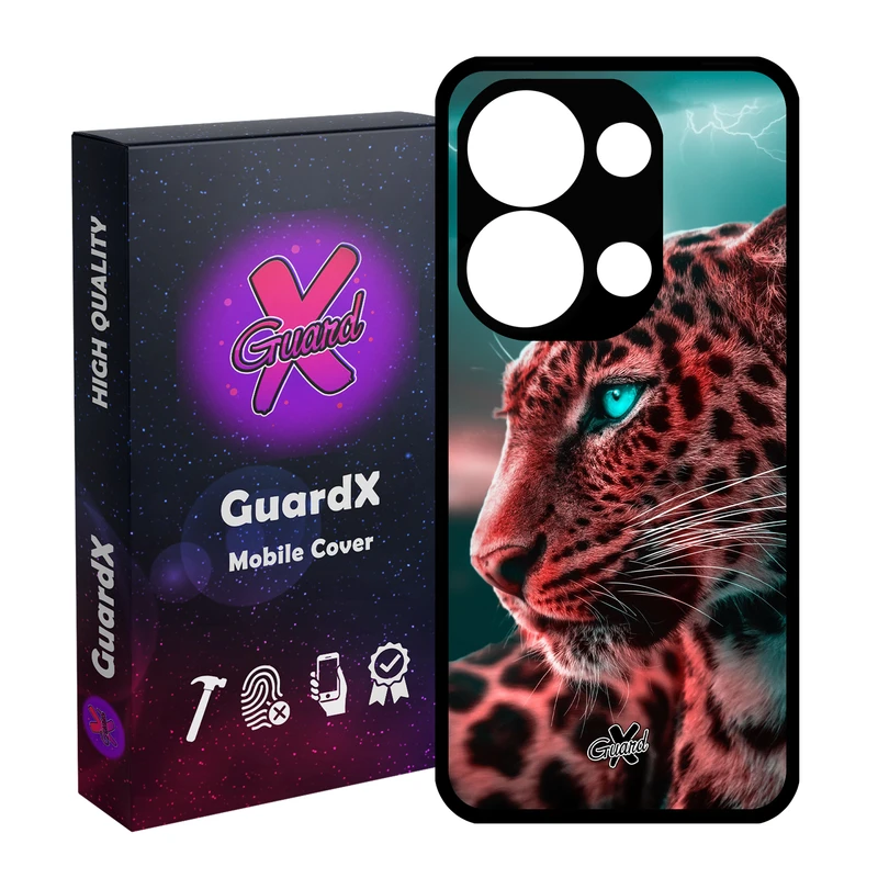 کاور گارد ایکس طرح پلنگ مناسب برای گوشی موبایل شیائومی Redmi Note 13 Pro 4G / Poco M6 Pro 4G
