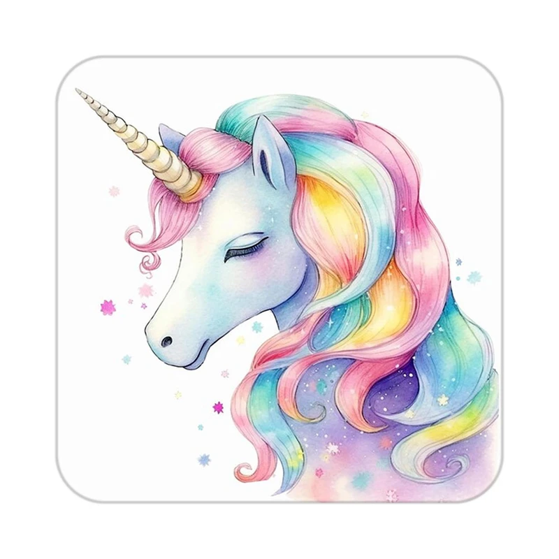 زیر لیوانی کاکتی طرح اسب تک شاخ و یونیکورن مدل mp33099