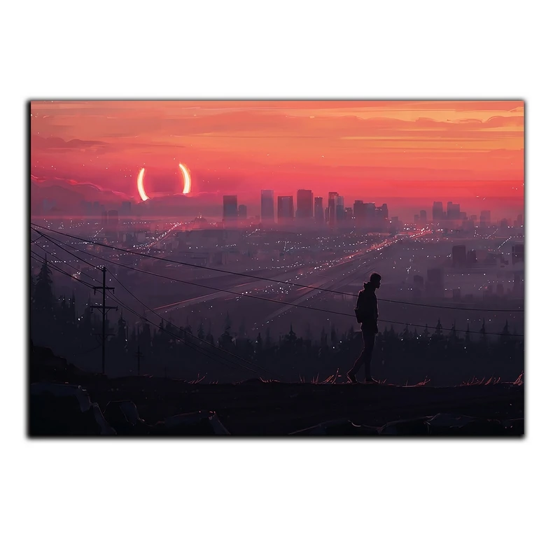 تابلو شاسی بکلیت طرح تنهایی و دوری مدل SH-S5376