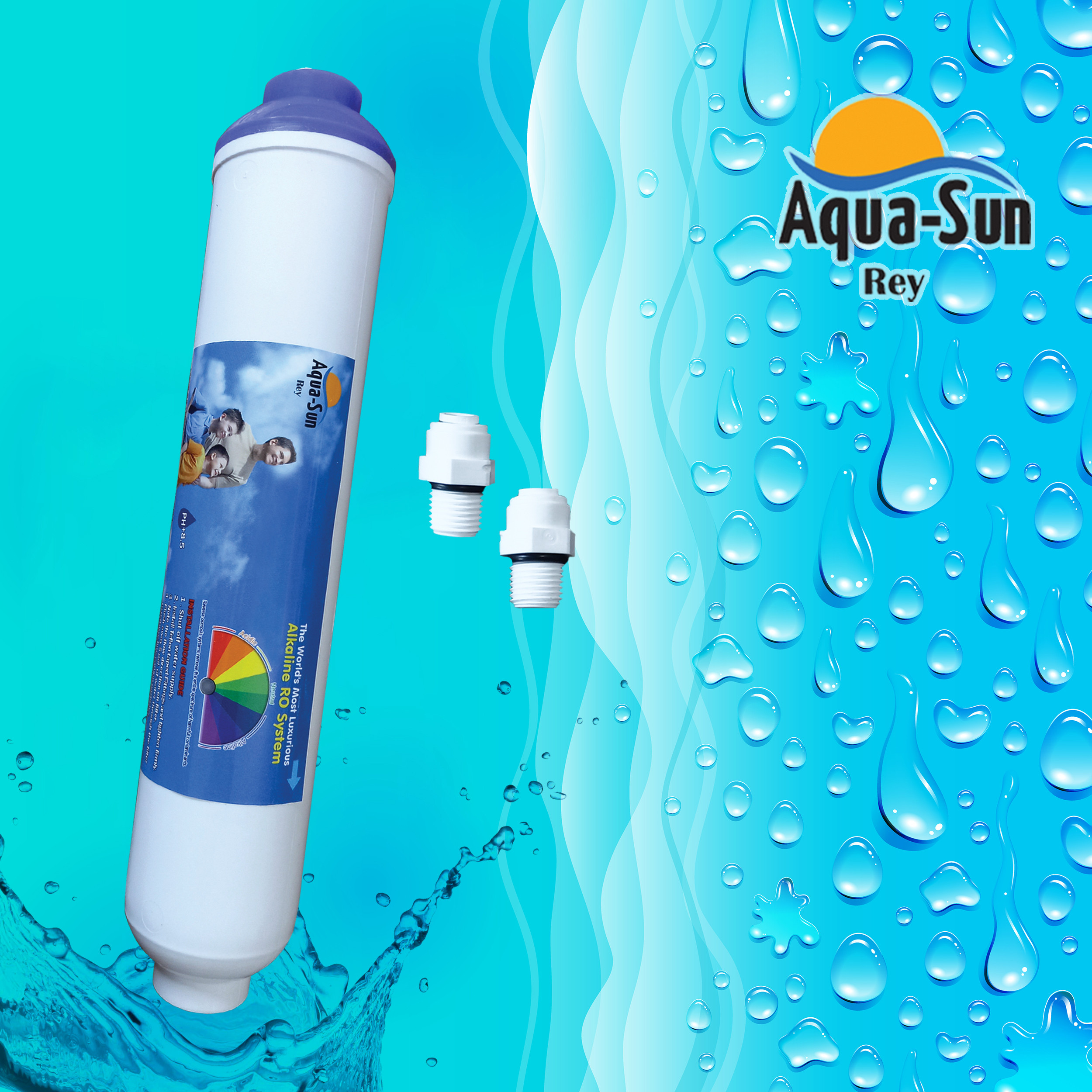 فیلتر دستگاه تصفیه کننده آب آکوا سان ری مدل 2/New-alkalain فیلتر دستگاه تصفیه کننده آب آکوا سان ری مدل 2/New-alkalain