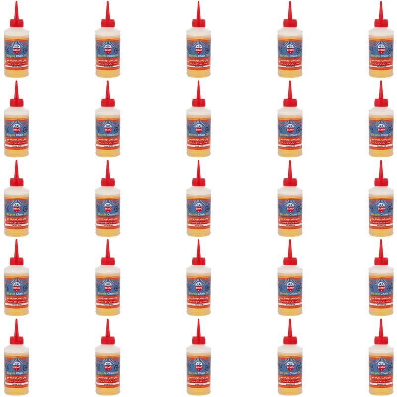 روغن زنجیر دوچرخه بمو مدل B100 حجم 80 میلی لیتر بسته 25 عددی