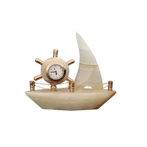 ساعت رومیزی مدل مرمری کد 555