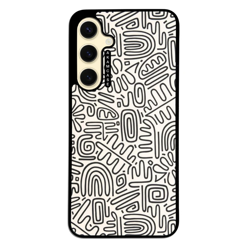 کاور آکام مدل AMC-WSGS24FE-DOODLE10 مناسب برای گوشی موبایل سامسونگ Galaxy S24 FE