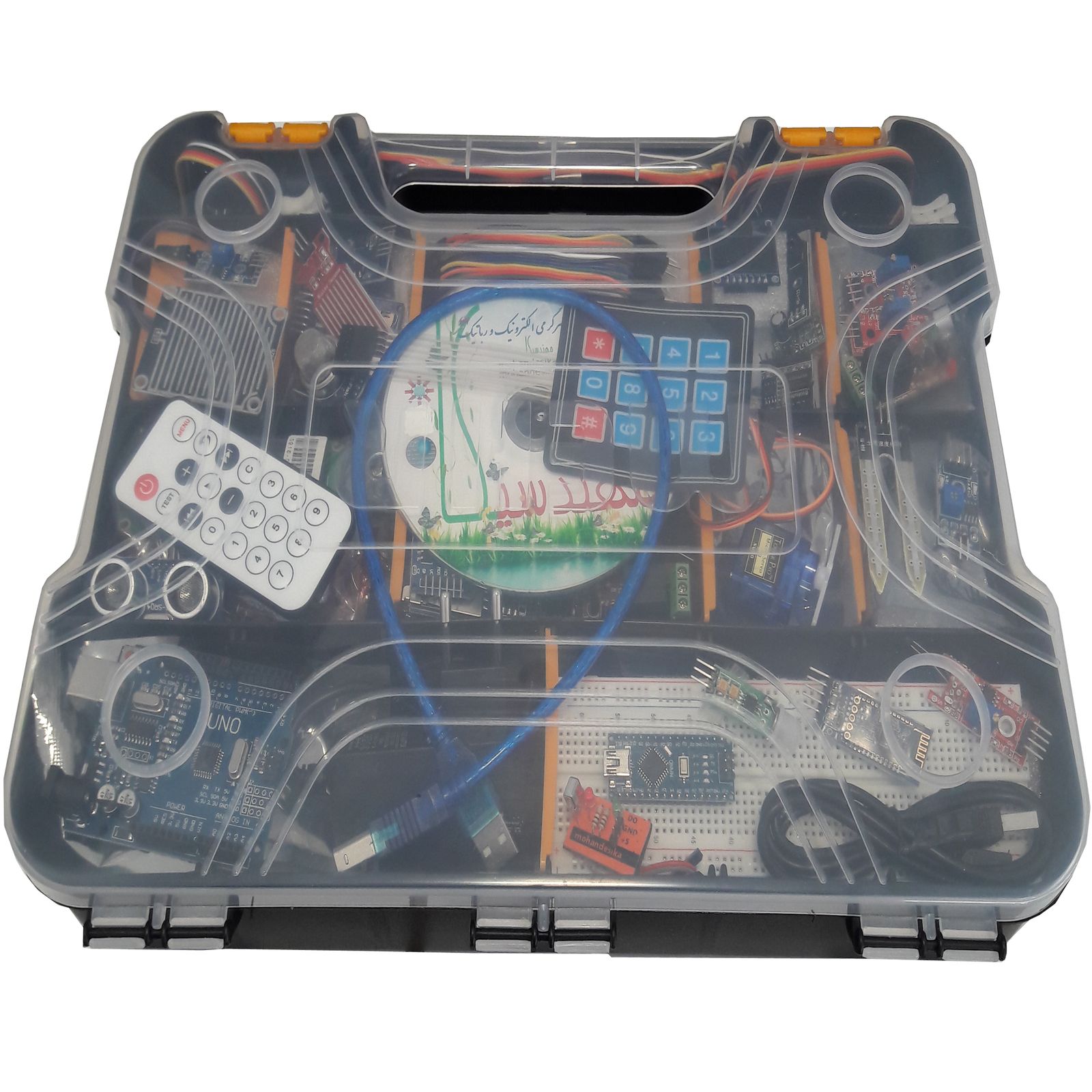 کیت آموزش الکترونیک مهندسیکا مدل Arduino+18UNO -  - 1