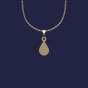 گردنبند طلا 18 عیار زنانه مدوپد مدل هندسی کد Z2-1-1220