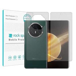 Rock space Resistant model matte screen protector suitable for Honor Magic V3 mobile phone along with the back protector