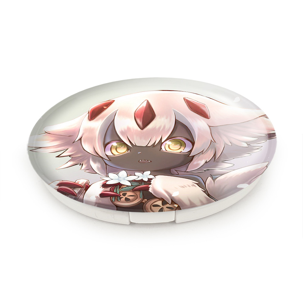 آینه جیبی خندالو طرح فایوپا انیمه ساخته شده در پرتگاه Made in Abyss مدل تاشو کد 22104