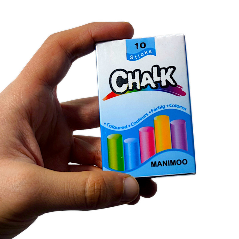 گچ رنگی مانیمو مدل قلمی بسته 10 عددی گچ رنگی مانیمو مدل قلمی بسته 10 عددی