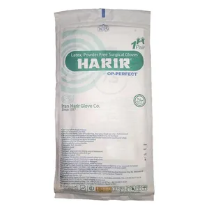 دستکش جراحی غیر پودری حریر مدل بهداشتی سایز متوسط (M) بسته ۴ عددی