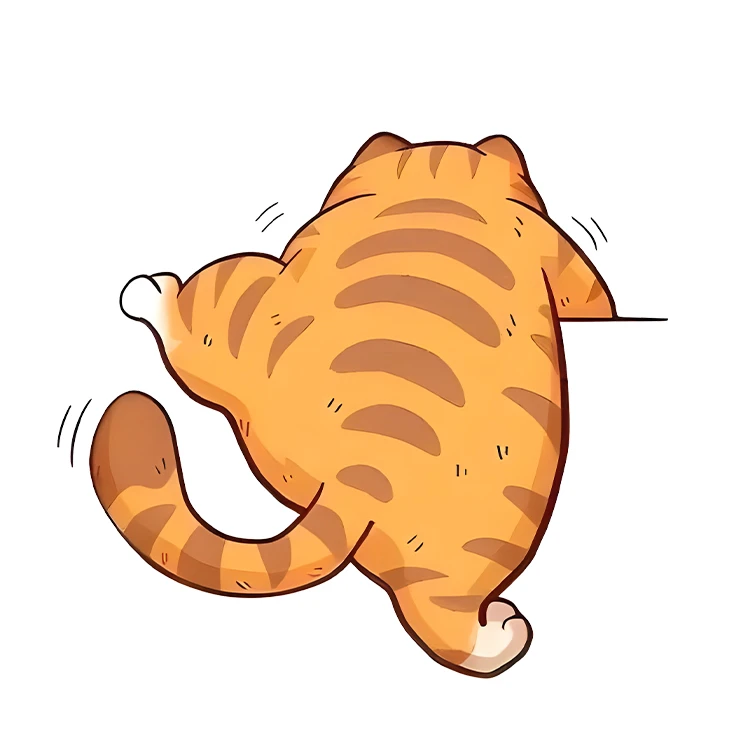 استیکر پارچه و لباس پاد آفرین مدل کارتونی کیوت فانتزی طرح گربه کد S3682