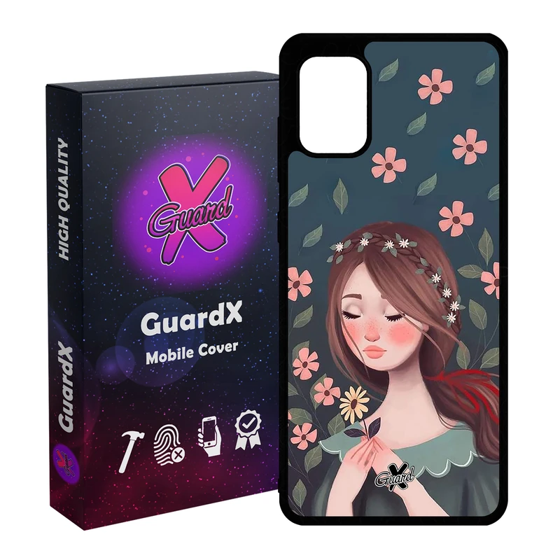 کاور گارد ایکس طرح Girl مدل Glass10332 مناسب برای گوشی موبایل سامسونگ Galaxy A51
