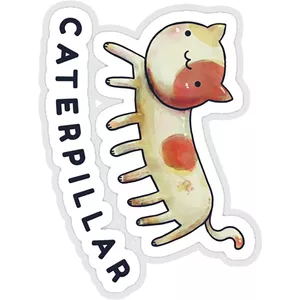 استیکر لپ تاپ طرح another caterpillar کدST70