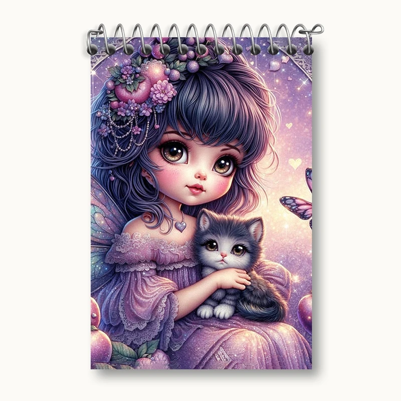 دفتر یادداشت 50 برگ خندالو مدل دخترانه کد F2107