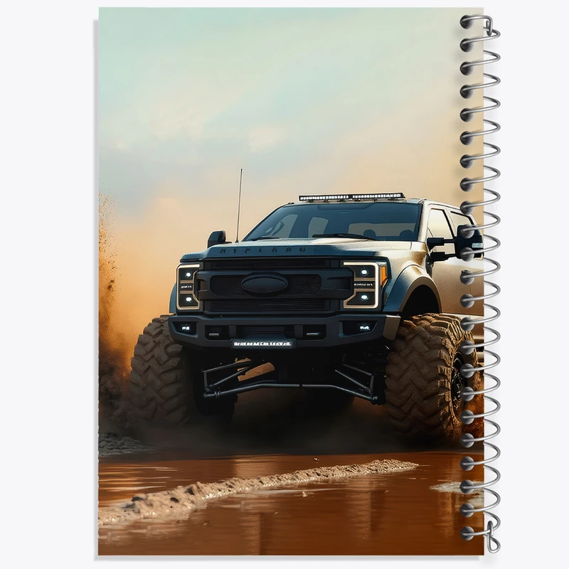 دفتر مشق 100 برگ خندالو طرح آفرود (Off Road) کد F5213