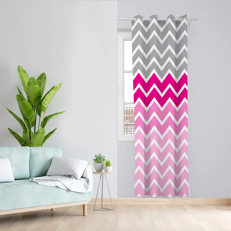 پرده مدل زیگزاگ مخمل پانچی کد 1039 سایز 140x200 سانتی متر