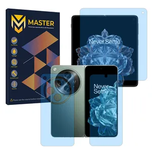 Master Eye Care model anti-blue screen protector suitable for OnePlus Open mobile phone along with back protector
