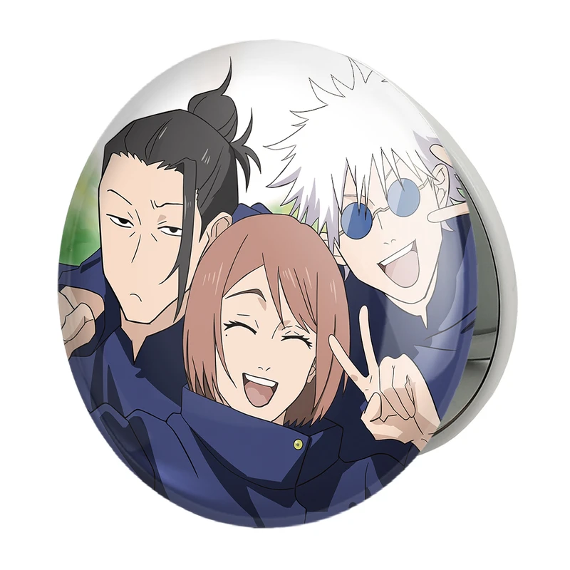 آینه جیبی خندالو طرح انیمه جوجوتسو کایزن Jujutsu Kaisen مدل تاشو کد 30176