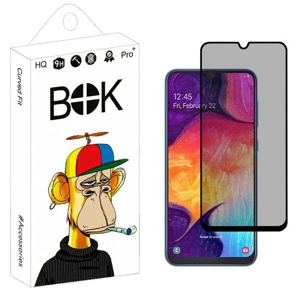 محافظ صفحه نمایش حریم شخصی بوک مدل Nano Plus مناسب برای گوشی موبایل سامسونگ Galaxy A30