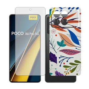 Glass Together model transparent Screen Protector Suitable for Xiaomi Poco X6 Pro Mobile Phone with Back cover sticker