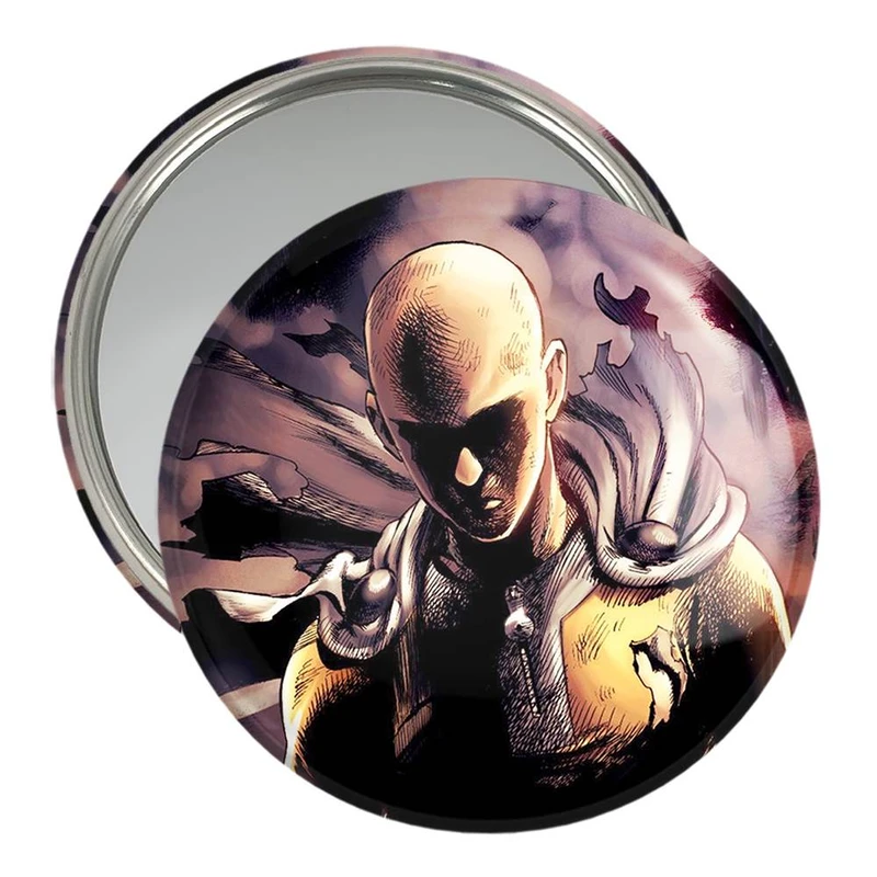 آینه جیبی خندالو مدل سایتاما انیمه مرد تک مشتی One Punch Man  کد 11378