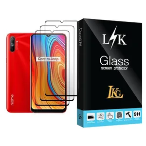LKG LK Glass MIX003 Screen Protector For Realme C3 Pack Of 3
