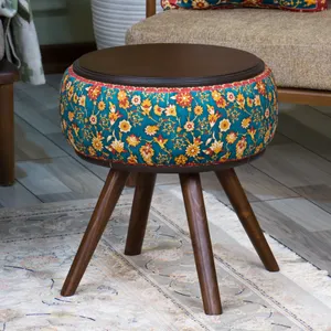 میز عسلی گرد مدل نقش طرح قمصر