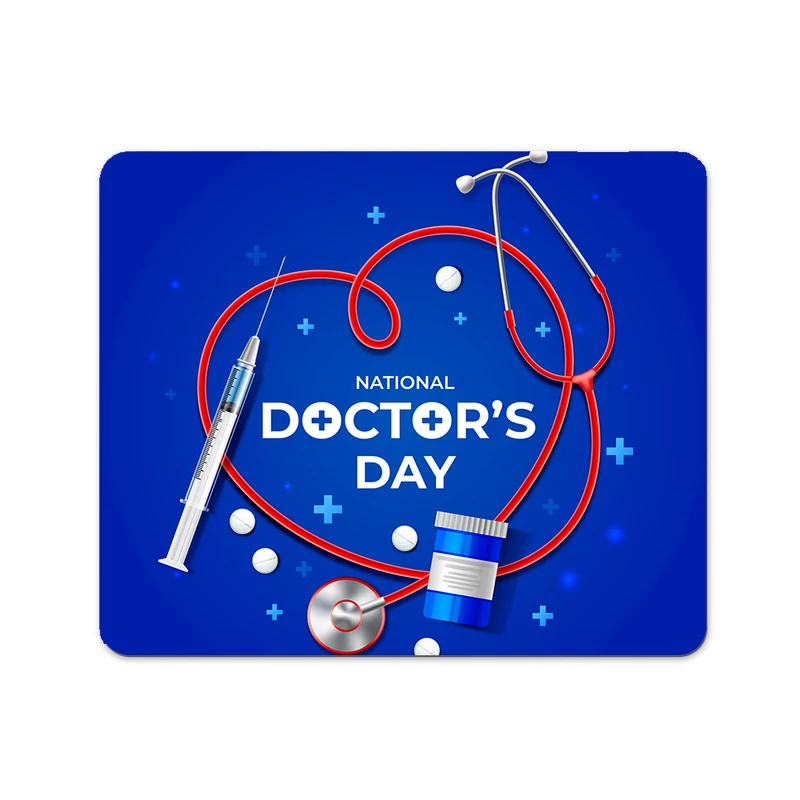 ماوس پد پاد آفرین مدل روز پزشک دکتر پرستار کادر درمان کد P581 سایز 19*24 سانتی متر