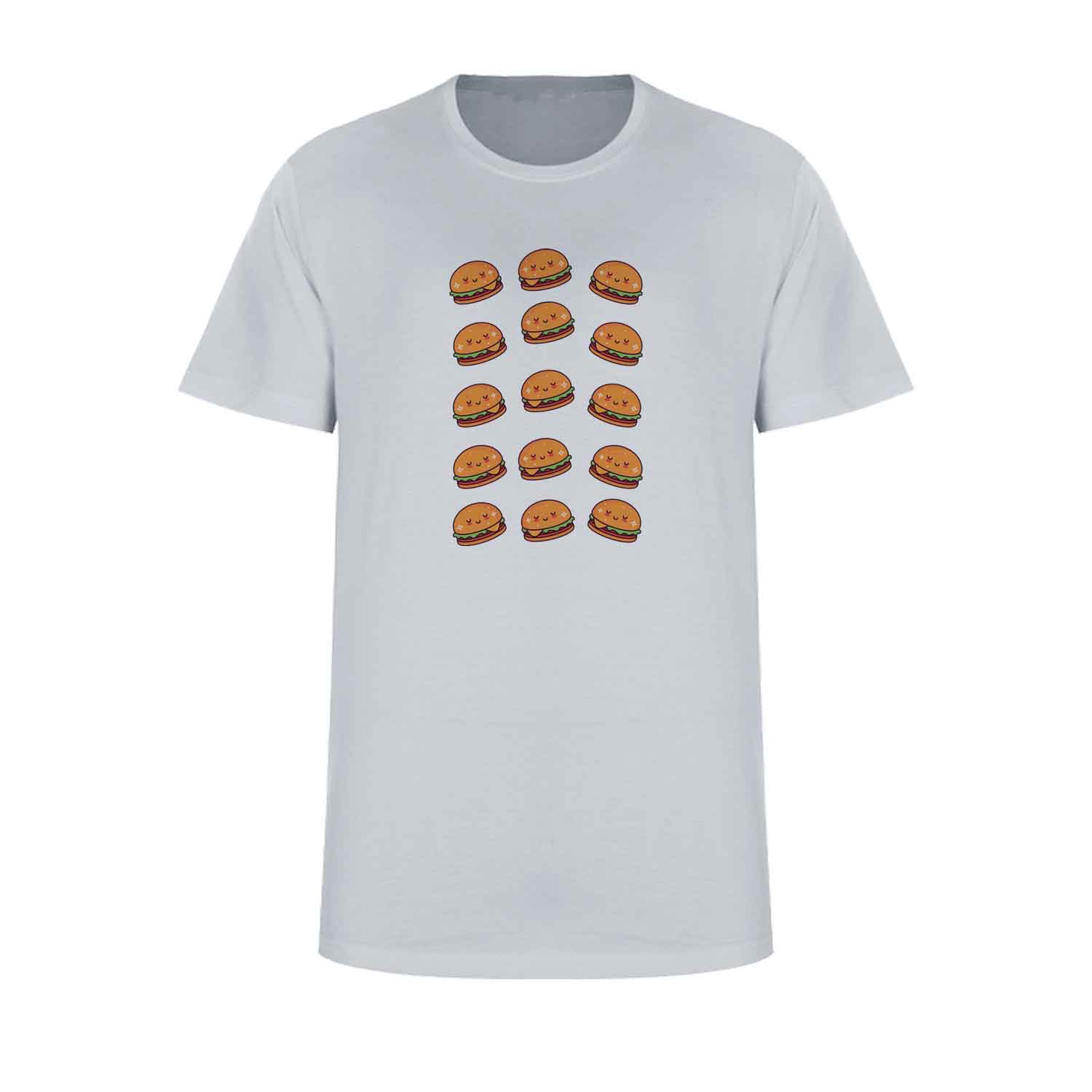 تی شرت آستین کوتاه زنانه مدل همبرگر لذیذ  کد K286 T
