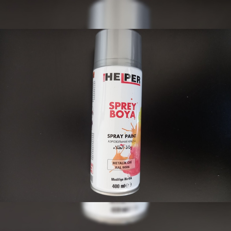 اسپری رنگ نقره ای هلپر مدل RAL9006 حجم 400 میلی لیتر اسپری رنگ نقره ای هلپر مدل RAL9006 حجم 400 میلی لیتر