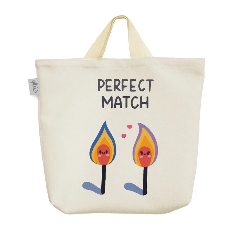 ساک خرید خندالو مدل چوب کبریت کد 10328