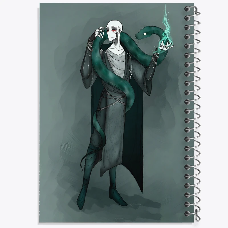 دفتر ژورنال نویسی 50 برگ خندالو مدل نقطه ای طرح لرد ولدمورت هری پاتر (Harry Potter) کد N2440