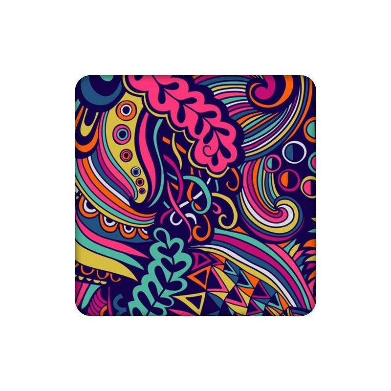 زیرلیوانی طرح پترن رنگی رنگی کد 8196126