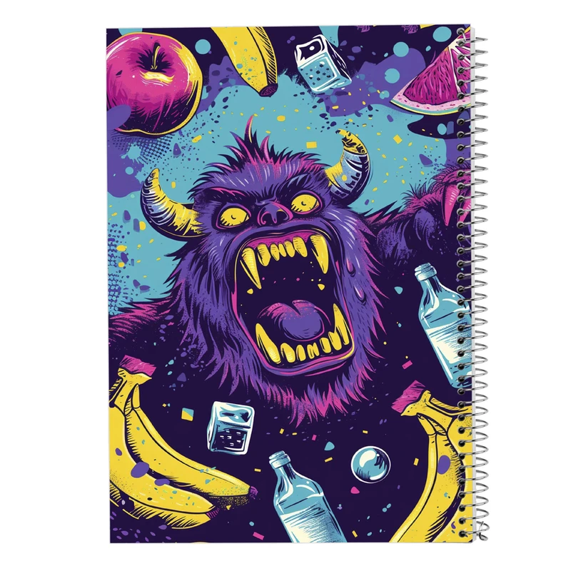 دفتر مشق 50 برگ مدوپد مدل هیولای فانتزی کد DF16733