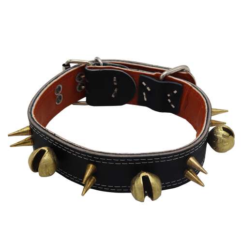 قلاده سگ سامکو مدل میخ و قورچ دار کد YP-MIKHI2-GHIRCH4.5CM