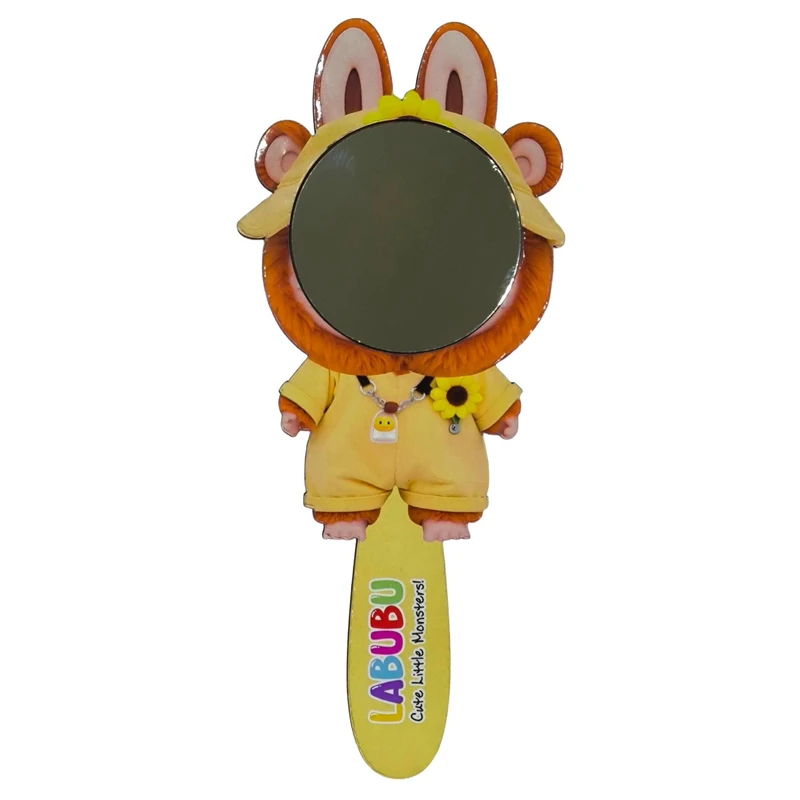 آینه آرایشی دسته دار مدل لبوبو آفتابگردان کد 222