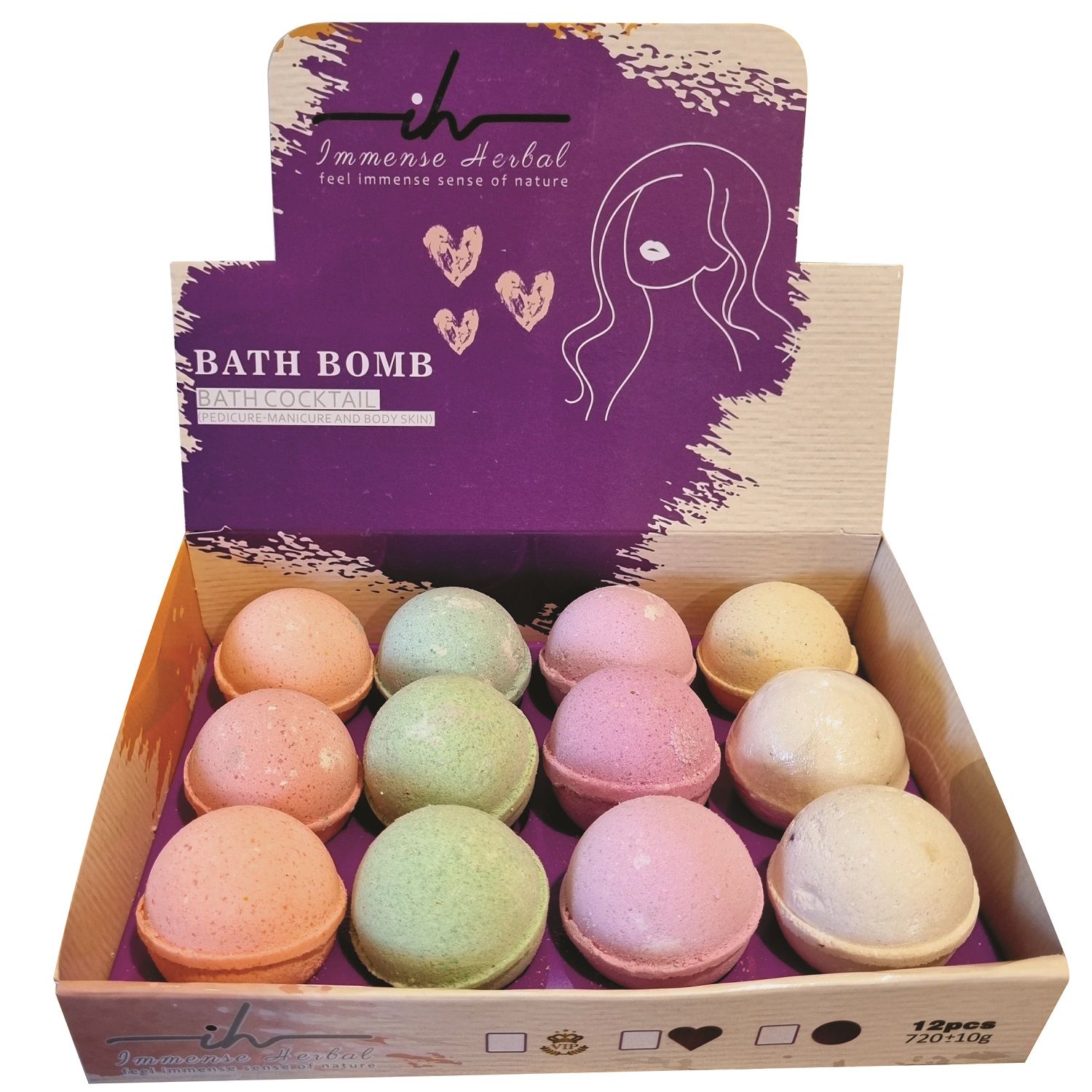 کوکتل پدیکور ایمنس هربال مدل Spherical وزن 700 گرم بسته 12 عددی -  - 2