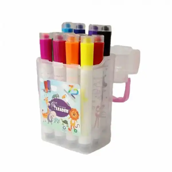 ماژیک رنگ آمیزی لیدر مدل مهردار کد 8828 بسته 12 عددی